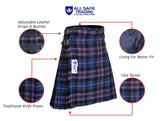 Men's 8 Yard Kilt for Men, Men's Deluxe Kilt, Scottish Tartan Kilt, Highland Wedding Kilt, Pride of Scotland Kilt