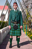 Men's 5 Yard Scottish Tartan Kilt, Highland Wedding Kilt, Graham of Montrose Weathered Tartan Kilt