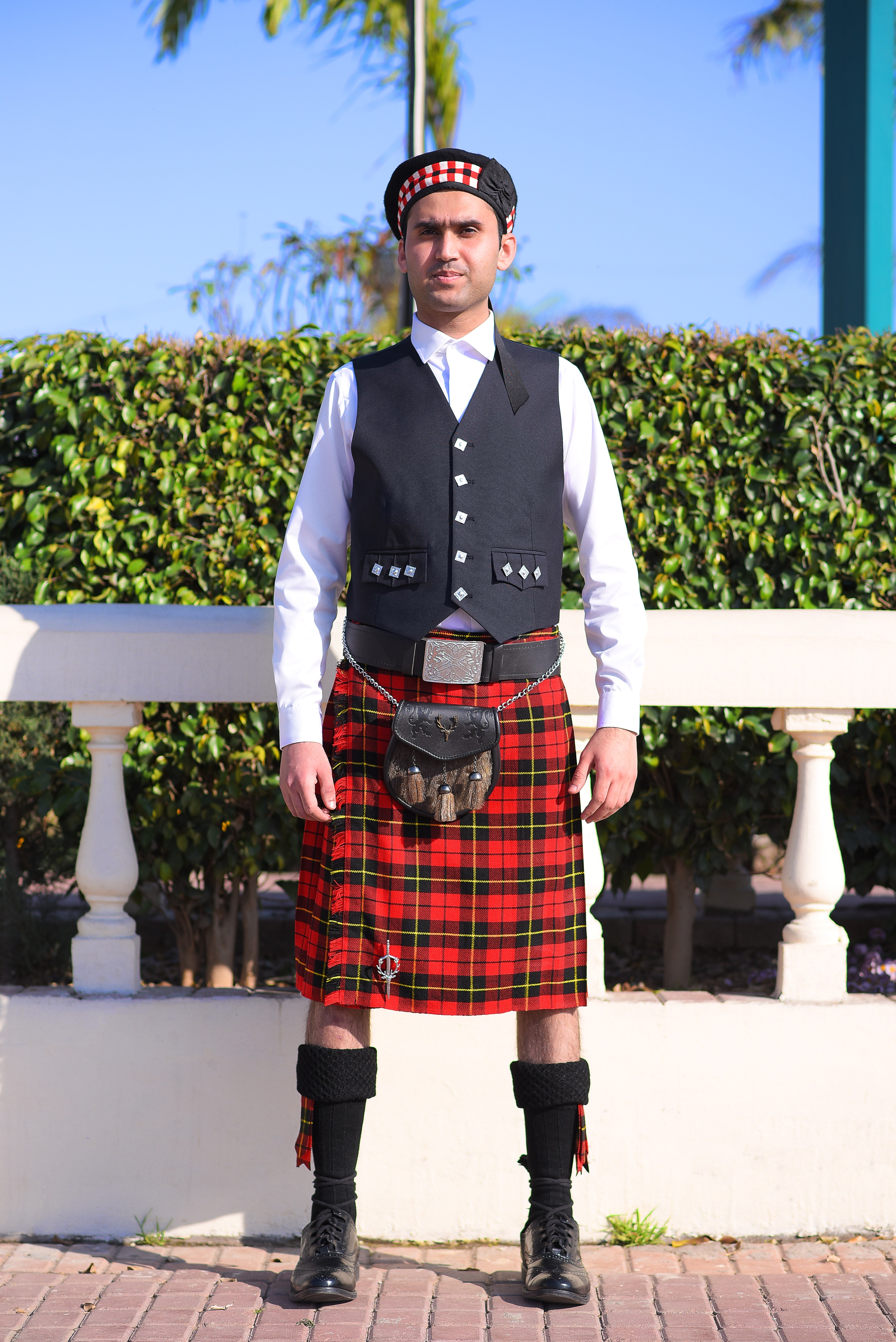 Authentic Scottish Men's Tartan Kilts - Highland Light Weight Value Kilt Embrace Your Heritage with Comfort American Patriot Tartan Kilt