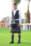 Men's 8 Yard Kilt for Men, Men's Deluxe Kilt, Scottish Tartan Kilt, Highland Wedding Kilt, Brown Watch Kilt