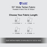 Scottish 13oz Tartan Plaid Fabric By The Yard - Gordon Weathered Tartan