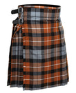 Men's 5 Yard Scottish Tartan Kilt, Highland Wedding Kilt, Graham of Montrose Weathered Tartan Kilt