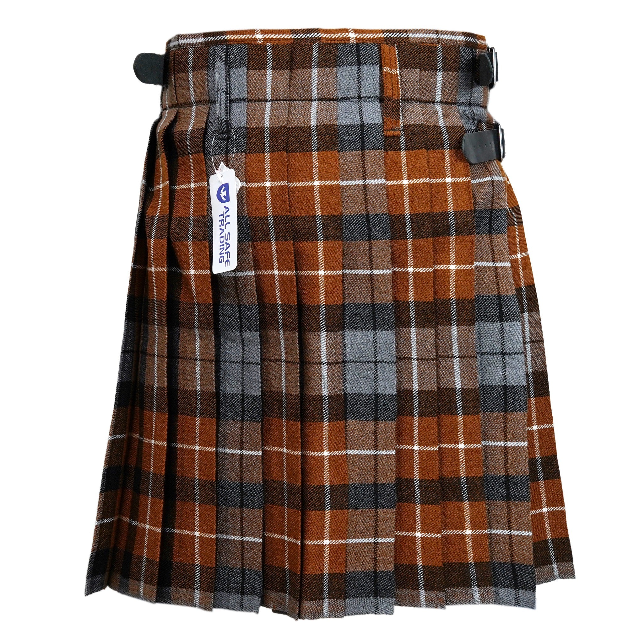 Men's 5 Yard Scottish Tartan Kilt, Highland Wedding Kilt, Graham of Montrose Weathered Tartan Kilt