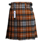 Men's 5 Yard Scottish Tartan Kilt, Highland Wedding Kilt, Graham of Montrose Weathered Tartan Kilt