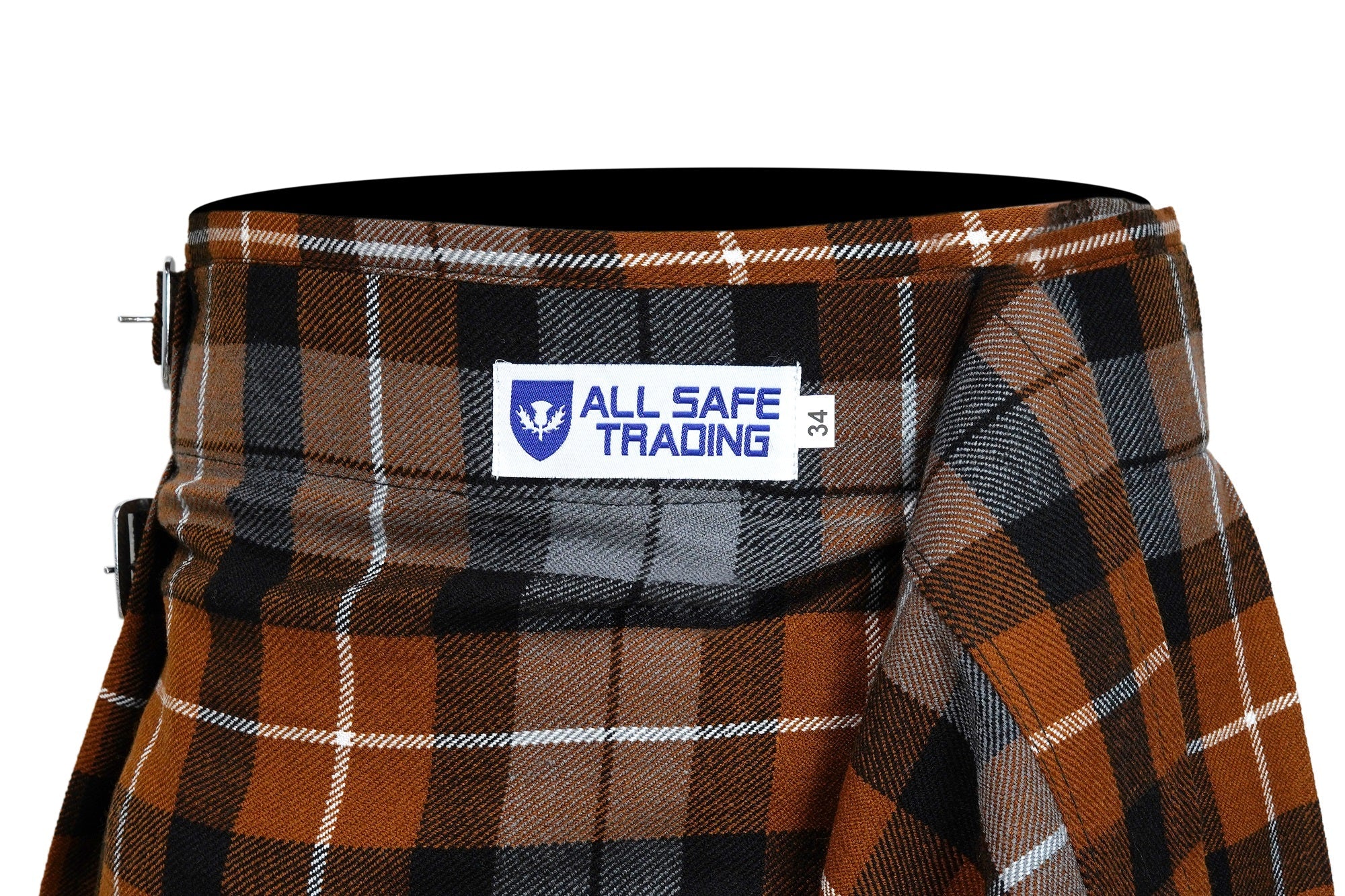 Men's 5 Yard Scottish Tartan Kilt, Highland Wedding Kilt, Graham of Montrose Weathered Tartan Kilt