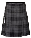 Scottish Traditional Tartan Kilt for Kids, Boys and Girls Toddler Kilts with Ease of Size - Grey Tartan