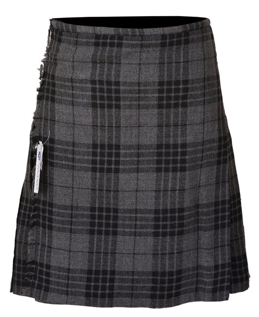Scottish Traditional Tartan Kilt for Kids, Boys and Girls Toddler Kilts with Ease of Size - Grey Tartan