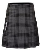 Scottish Traditional Tartan Kilt for Kids, Boys and Girls Toddler Kilts with Ease of Size - Grey Tartan
