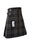Scottish Traditional Tartan Kilt for Kids, Boys and Girls Toddler Kilts with Ease of Size - Grey Tartan