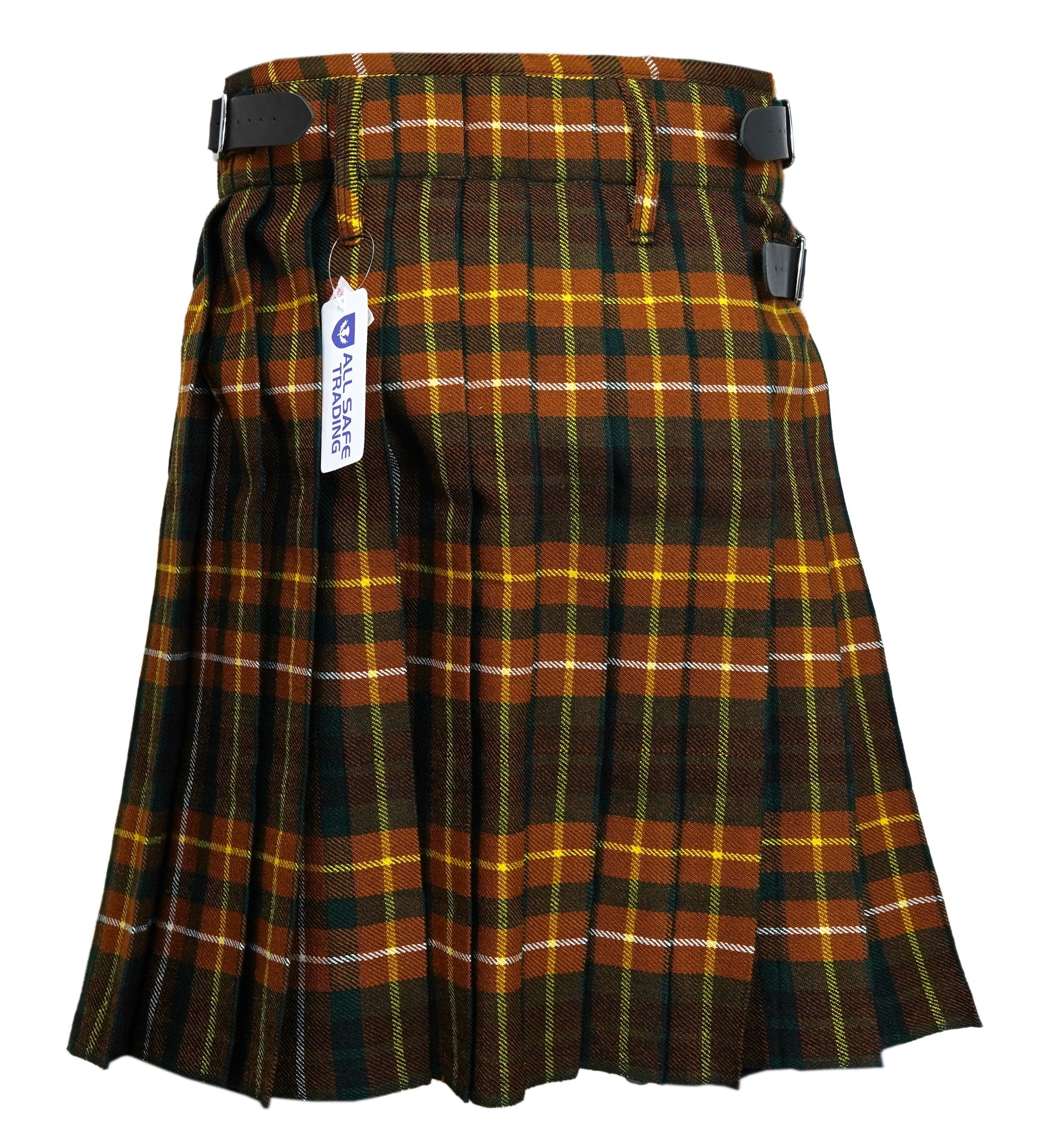 Men's 5 Yard Scottish Tartan Kilt, Highland Wedding Kilt, Buchanan Hunting Tartan Kilt