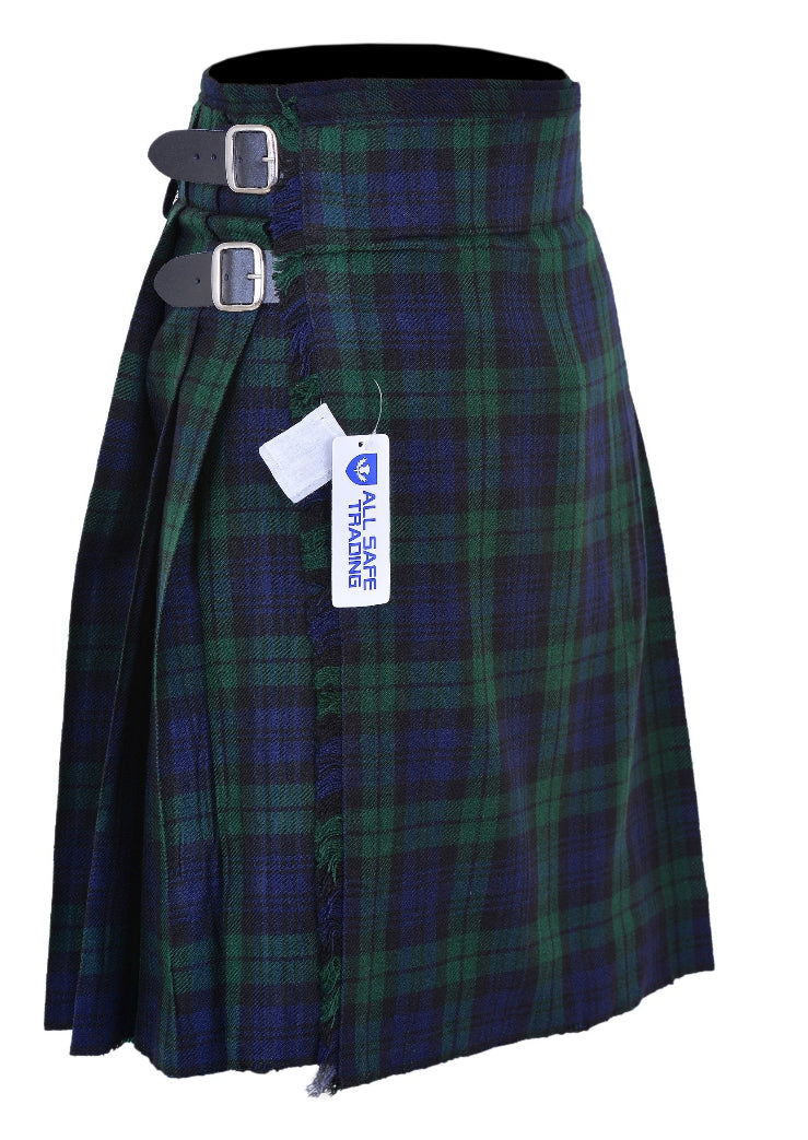 Men's 5 Yard Scottish Tartan Kilt, Highland Wedding Kilt, Black Watch Tartan Kilt