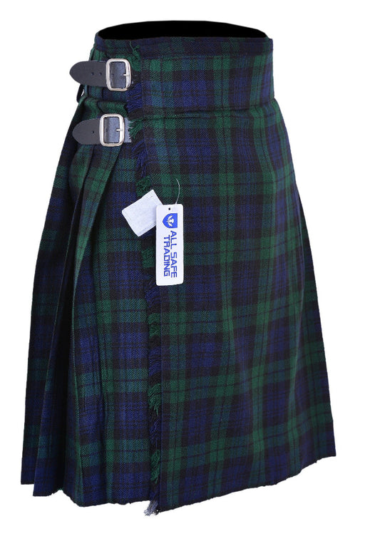 Men's 5 Yard Scottish Tartan Kilt, Highland Wedding Kilt, Black Watch Tartan Kilt