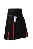 Men's Royal Stewart Tartan Hybrid Kilt with Cargo Pockets, Utility Kilt