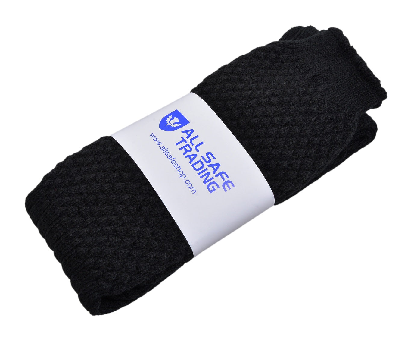 Scottish Bubbles Kilt Hose for Men, Ribbed Socks for USA Shoe Sizes - Black