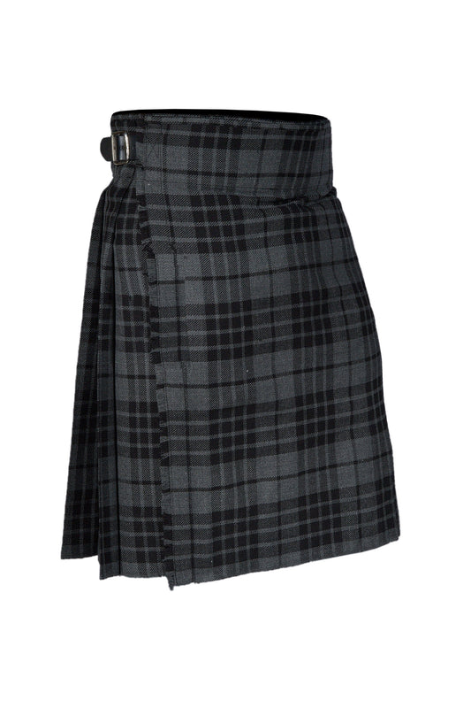 Authentic Scottish Men's Tartan Kilts - Highland Light Weight Value Kilt Embrace Your Heritage with Comfort Grey Tartan Kilt