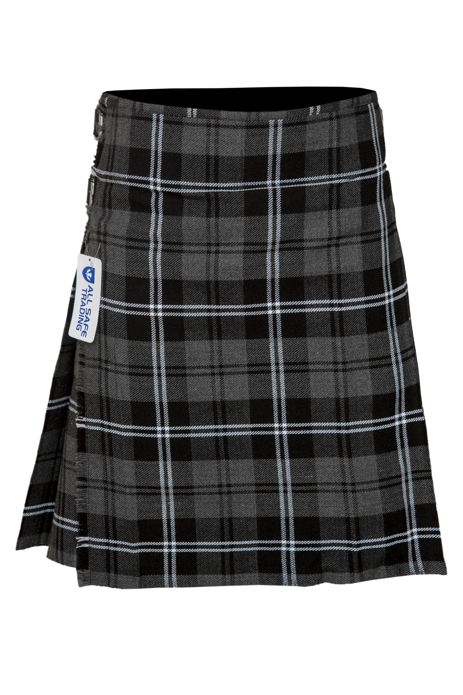 Men's 5 Yard Scottish Tartan Kilt, Highland Wedding Kilt, Granite Tartan Kilt