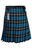 Men's 5 Yard Scottish Tartan Kilt, Highland Wedding Kilt, Blue Ramsay Tartan Kilt