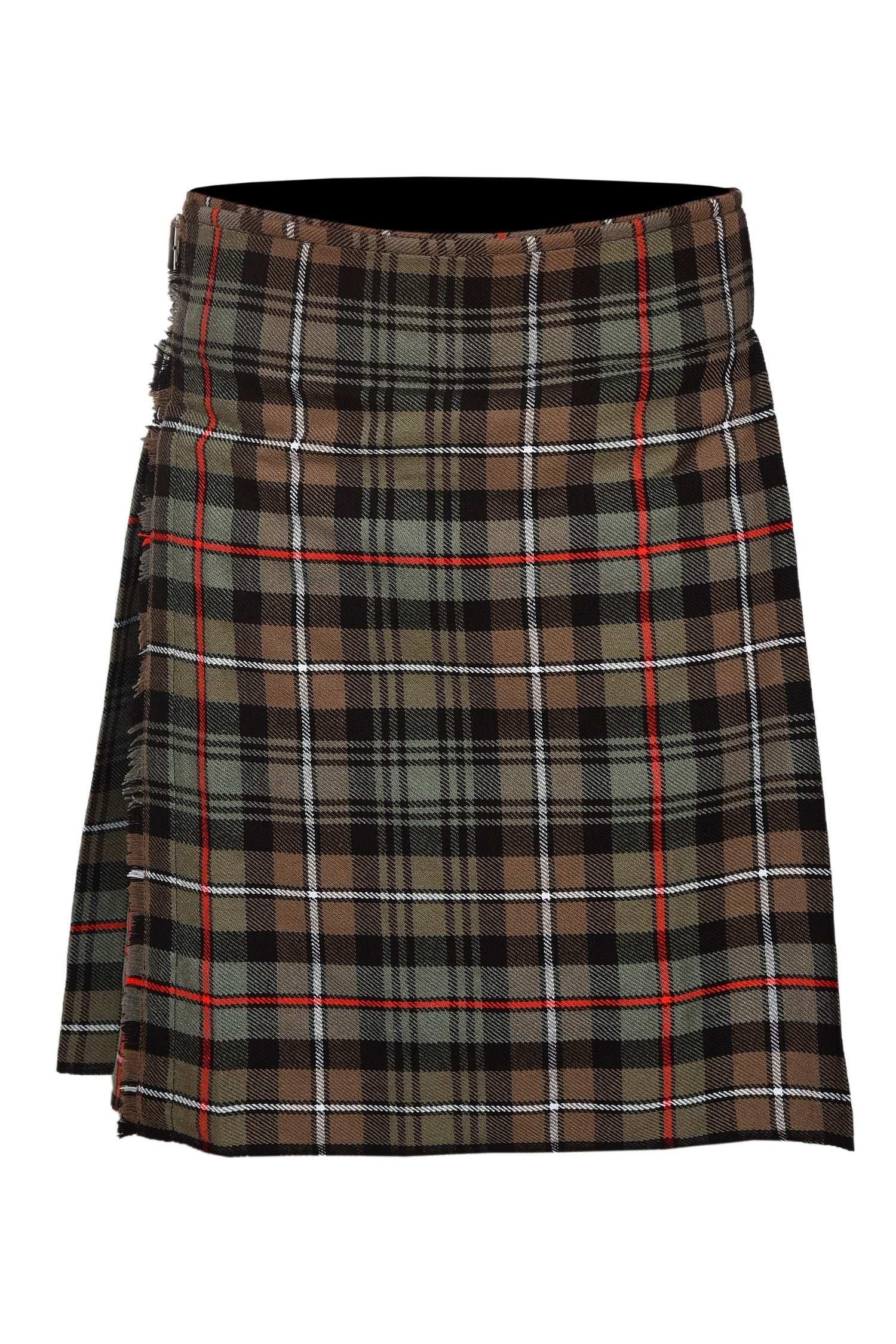 Men's 5 Yard Scottish Tartan Kilt, Highland Wedding Kilt, Mackenzie Weathered Tartan Kilt