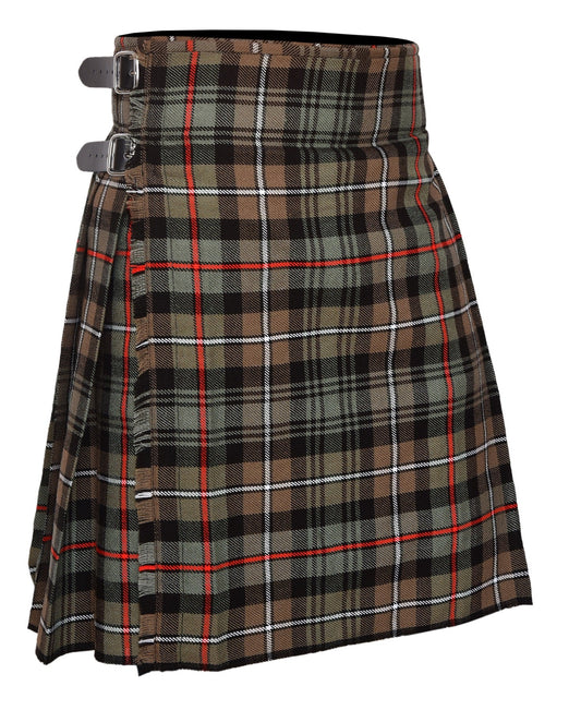 Men's 5 Yard Scottish Tartan Kilt, Highland Wedding Kilt, Mackenzie Weathered Tartan Kilt