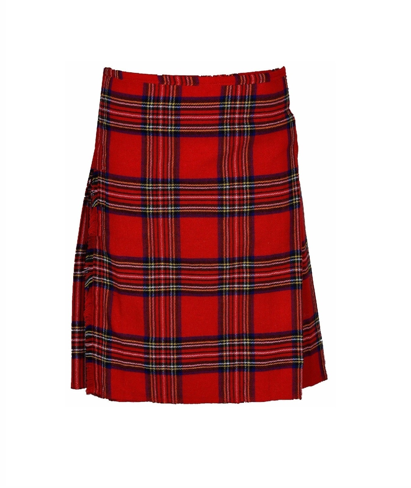 Scottish Traditional Tartan Kilt for Kids, Boys and Girls Toddler Kilts with Ease of Size - Royal Stewart Tartan