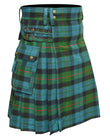 Scottish Men's Modern Gunn Ancient 16oz Tartan Pockets Utility Kilt, Cargo Kilt