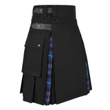 Men's Pride of Scotland Tartan Hybrid Kilt with Cargo Pockets, Utility Kilt