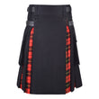 Men's Wallace Tartan Hybrid Kilt with Cargo Pockets, Utility Kilt