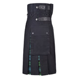 Men's Campbell Ancient Tartan Hybrid Kilt with Cargo Pockets, Utility Kilt