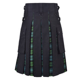 Men's Campbell Ancient Tartan Hybrid Kilt with Cargo Pockets, Utility Kilt