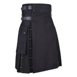Men's Wallace Hunting Tartan Hybrid Kilt with Cargo Pockets, Utility Kilt