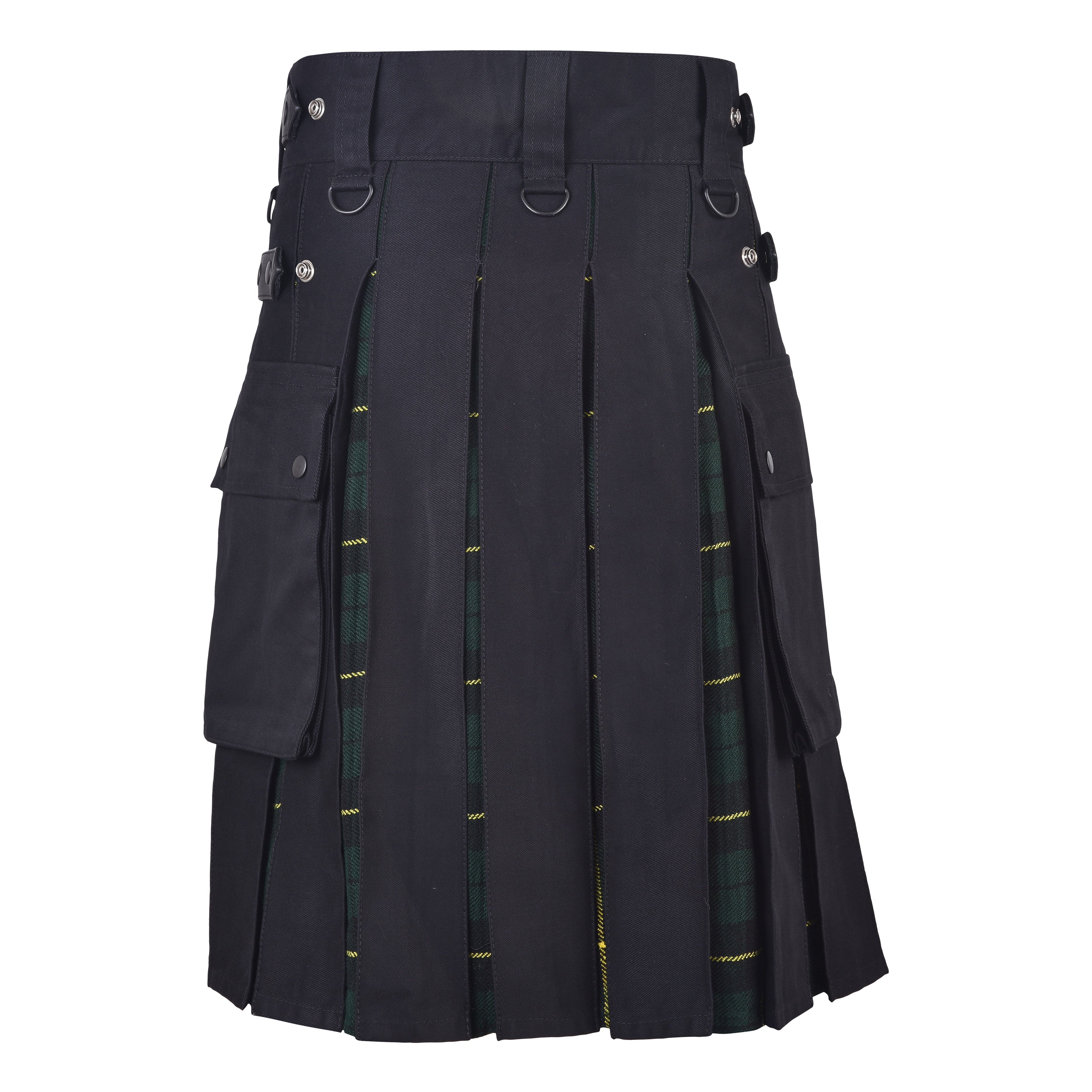 Men's Wallace Hunting Tartan Hybrid Kilt with Cargo Pockets, Utility Kilt