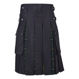 Men's Wallace Hunting Tartan Hybrid Kilt with Cargo Pockets, Utility Kilt