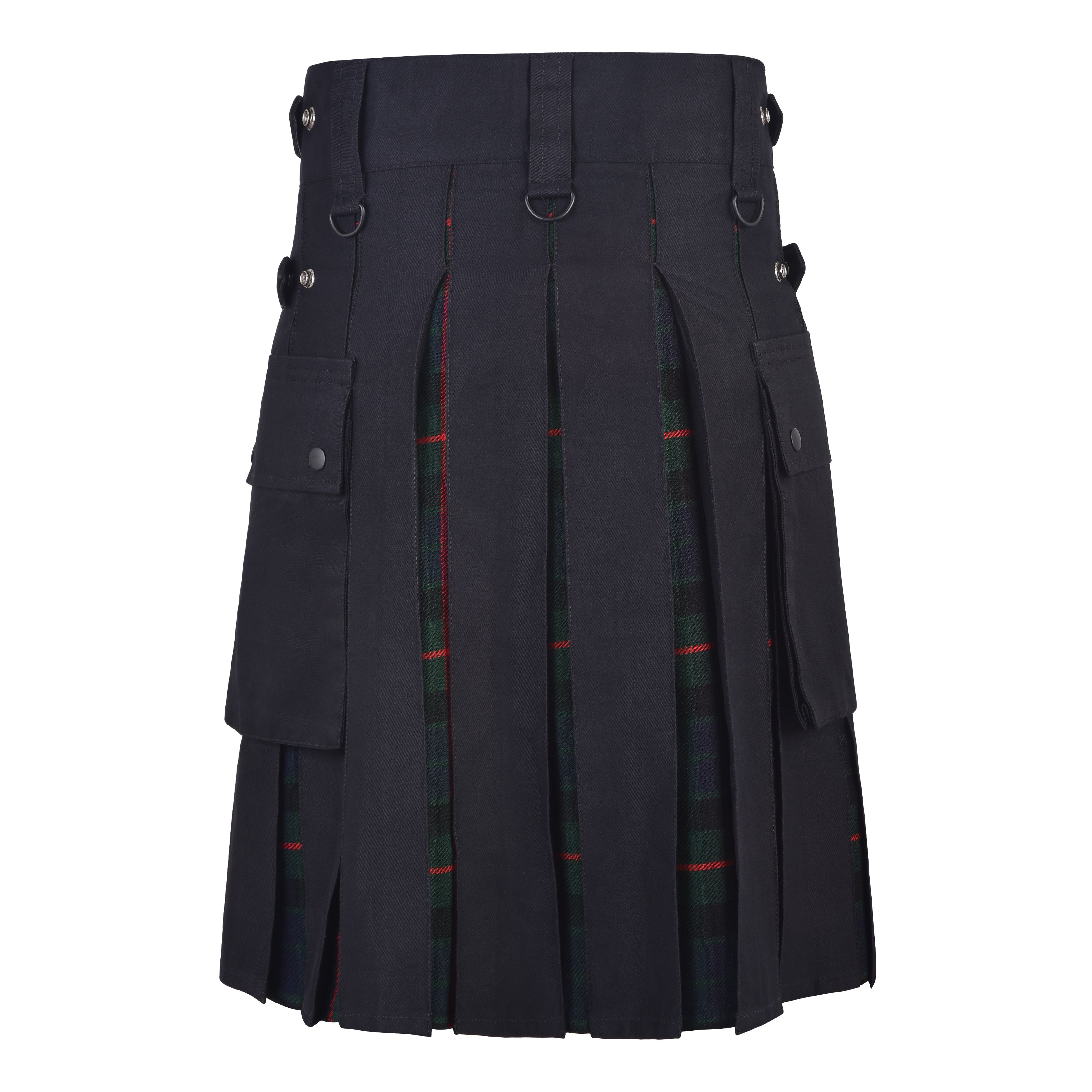 Men's Gunn Tartan Hybrid Kilt with Cargo Pockets, Utility Kilt