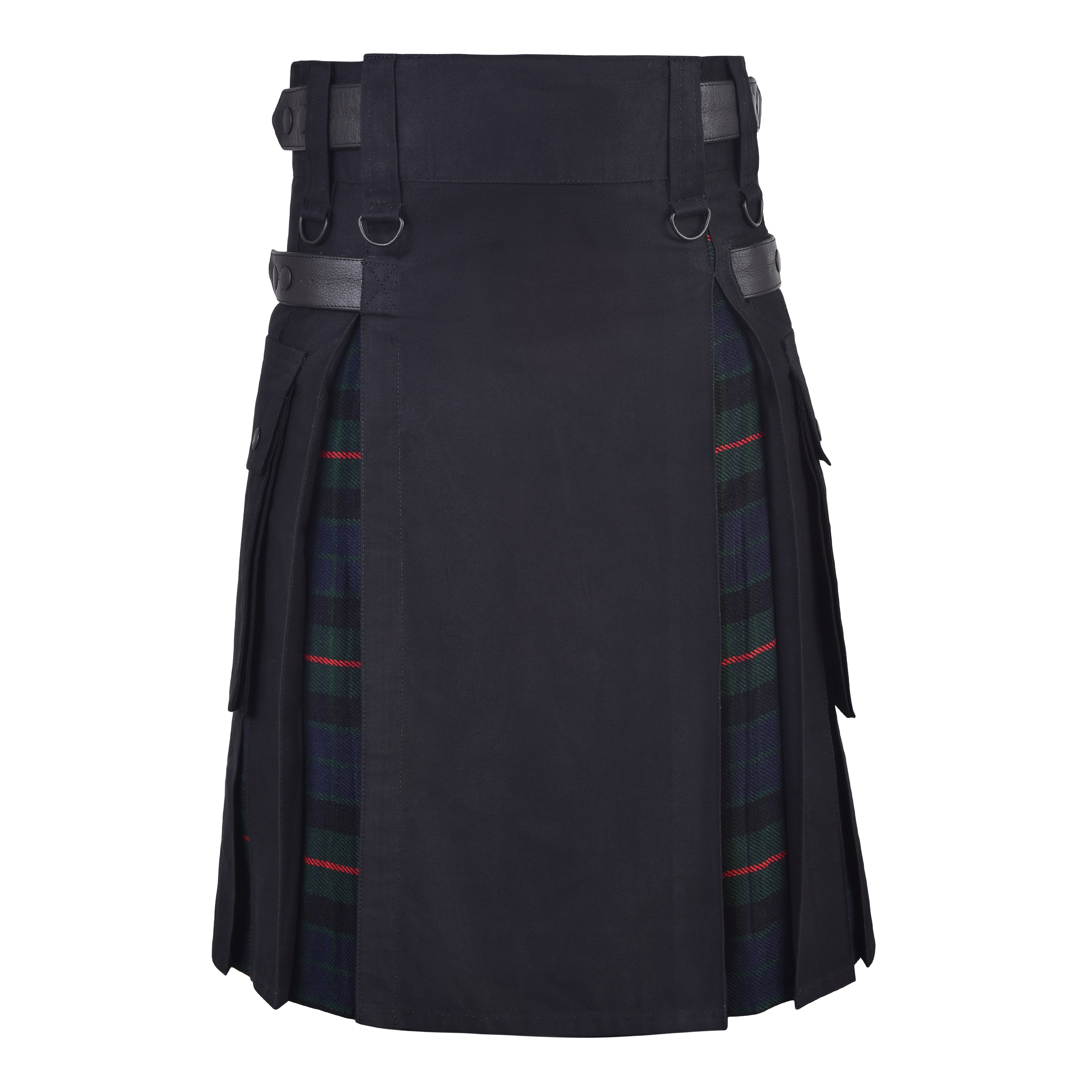 Men's Gunn Tartan Hybrid Kilt with Cargo Pockets, Utility Kilt