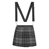 Traditional Scottish Women Tartan Bag Pleated Crossbody Purse - Adjustable Straps, Zip Closure Grey Tartan