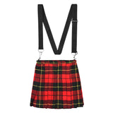 Traditional Scottish Women Tartan Bag Pleated Crossbody Purse - Adjustable Straps, Zip Closure Wallace Tartan