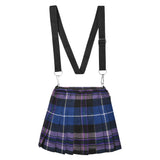 Traditional Scottish Women Tartan Bag Pleated Crossbody Purse - Adjustable Straps, Zip Closure Pride of Scotland Tartan