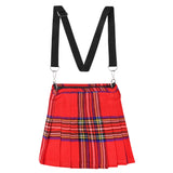 Traditional Scottish Women Tartan Bag Pleated Crossbody Purse - Adjustable Straps, Zip Closure Royal Stewart Tartan