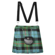 Traditional Scottish Women Tartan Bag Pleated Crossbody Purse - Adjustable Straps, Zip Closure Gunn Ancient Tartan