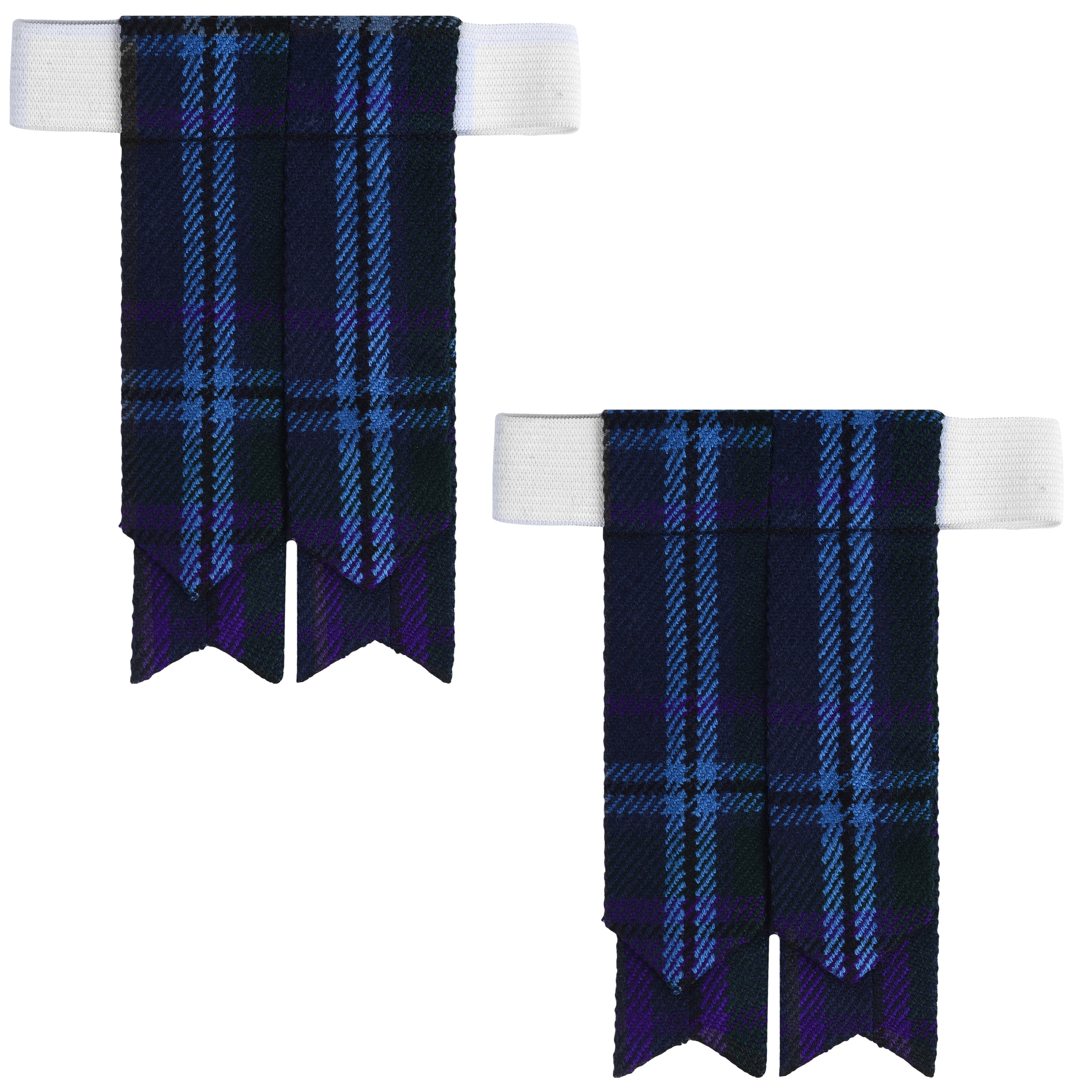 Scottish Tartan Kilt Flashes with Elastic Adjusters Spirit of Scotland
