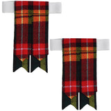 Scottish Tartan Kilt Flashes with Elastic Adjusters Buchanan
