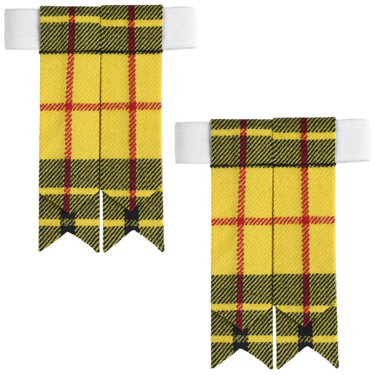 Scottish Tartan Kilt Flashes with Elastic Adjusters Macleod of Lewis
