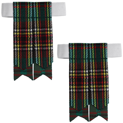 Scottish Tartan Kilt Flashes with Elastic Adjusters Tara Murphy