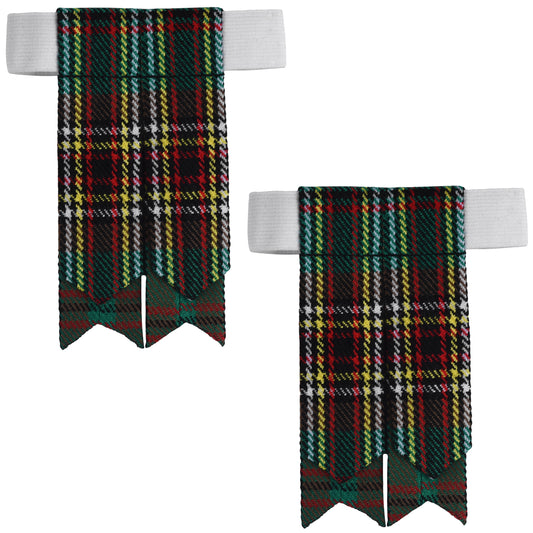 Scottish Tartan Kilt Flashes with Elastic Adjusters Tara Murphy