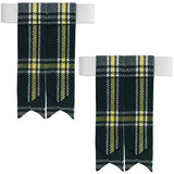 Scottish Tartan Kilt Flashes with Elastic Adjusters St Patrick