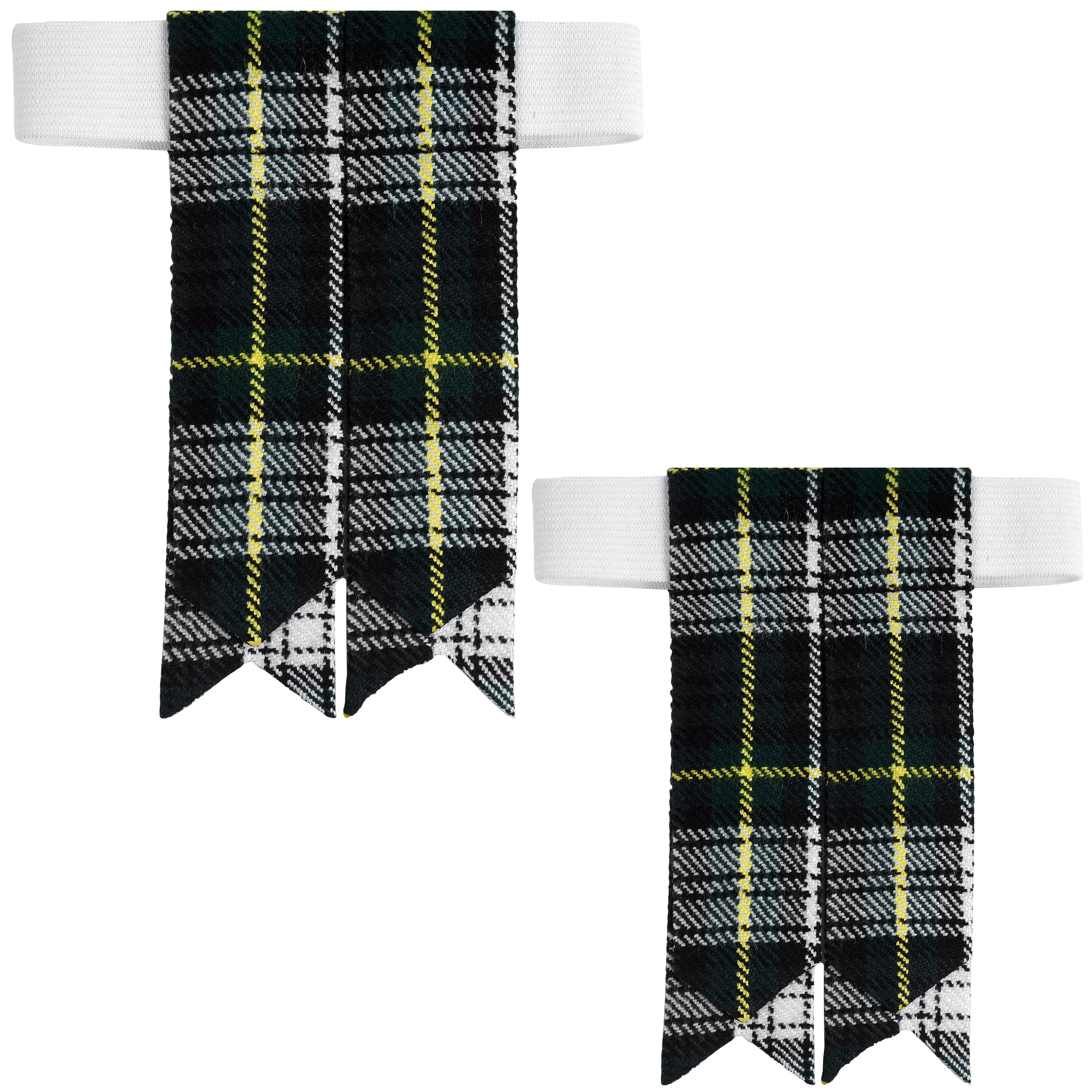 Scottish Tartan Kilt Flashes with Elastic Adjusters Dress Gordon
