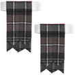 Scottish Tartan Kilt Flashes with Elastic Adjusters Mackenzie Weathered