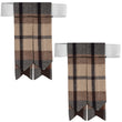 Scottish Tartan Kilt Flashes with Elastic Adjusters Rose Ancient