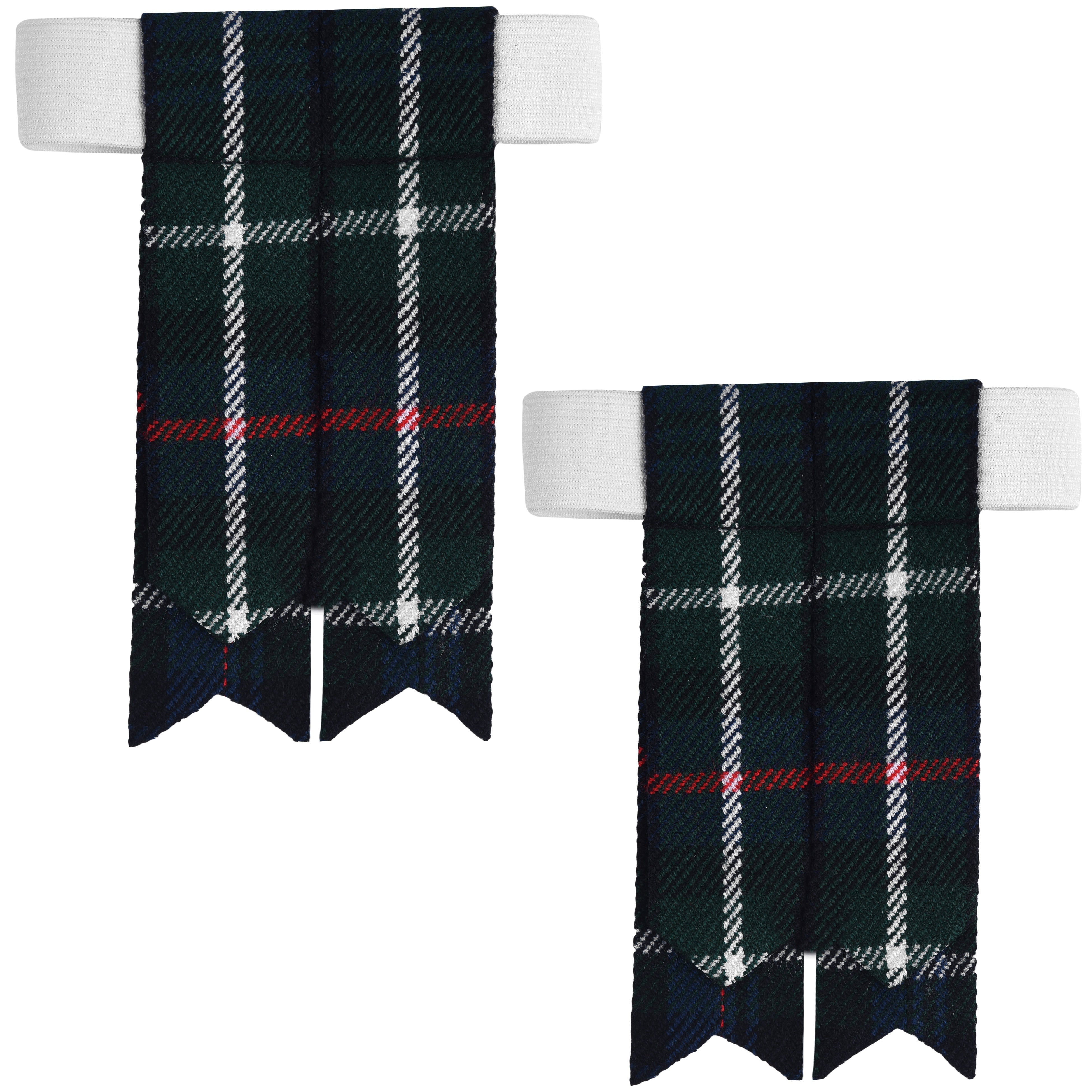Scottish Tartan Kilt Flashes with Elastic Adjusters Mackenzie