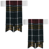 Scottish Tartan Kilt Flashes with Elastic Adjusters Buchanan Ancient